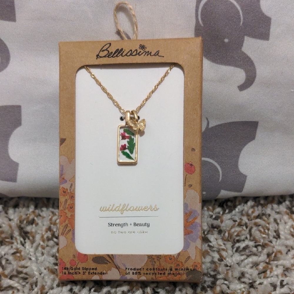 Gold Wildflower Necklace